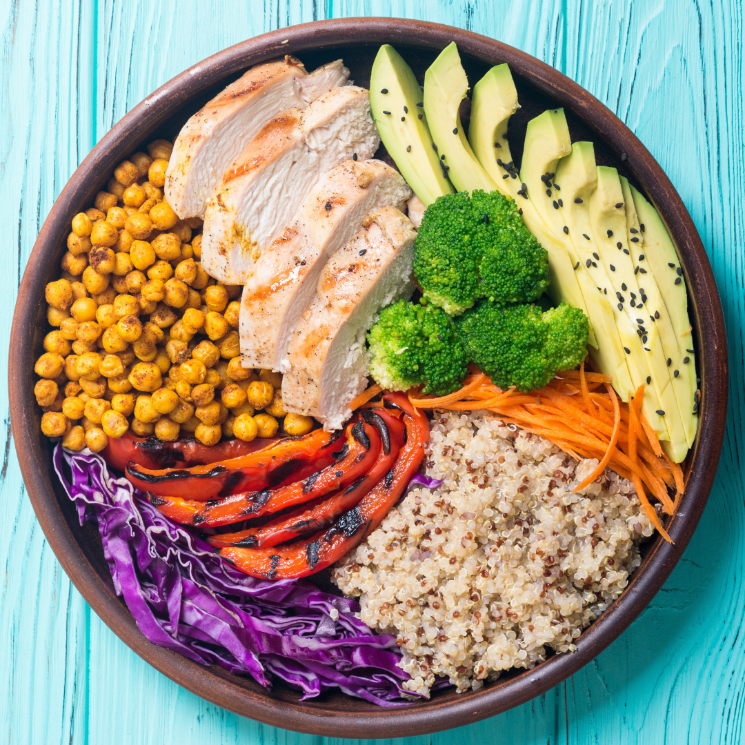 Rainbow Chicken Bowl