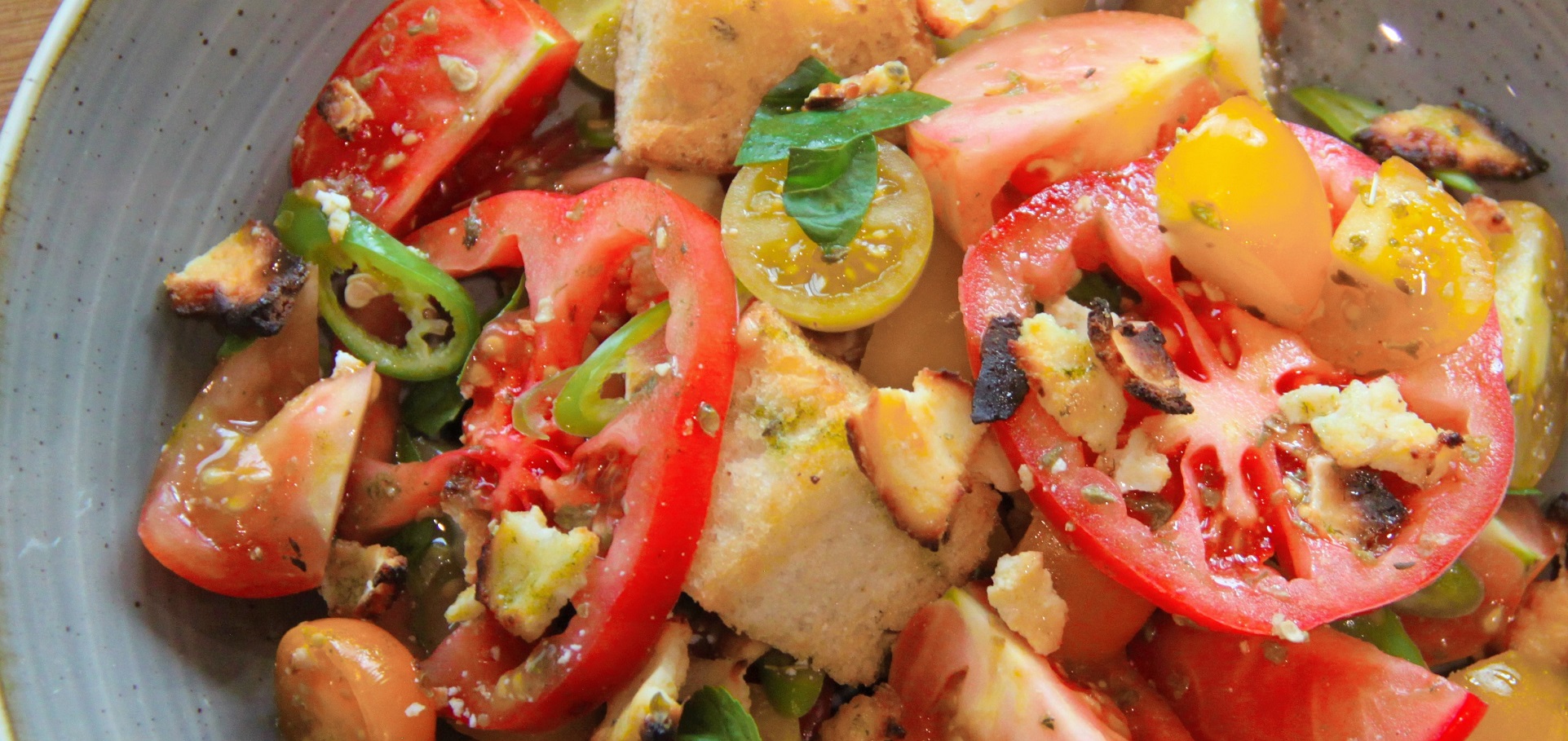 Tomato Salad with Roasted Ricotta