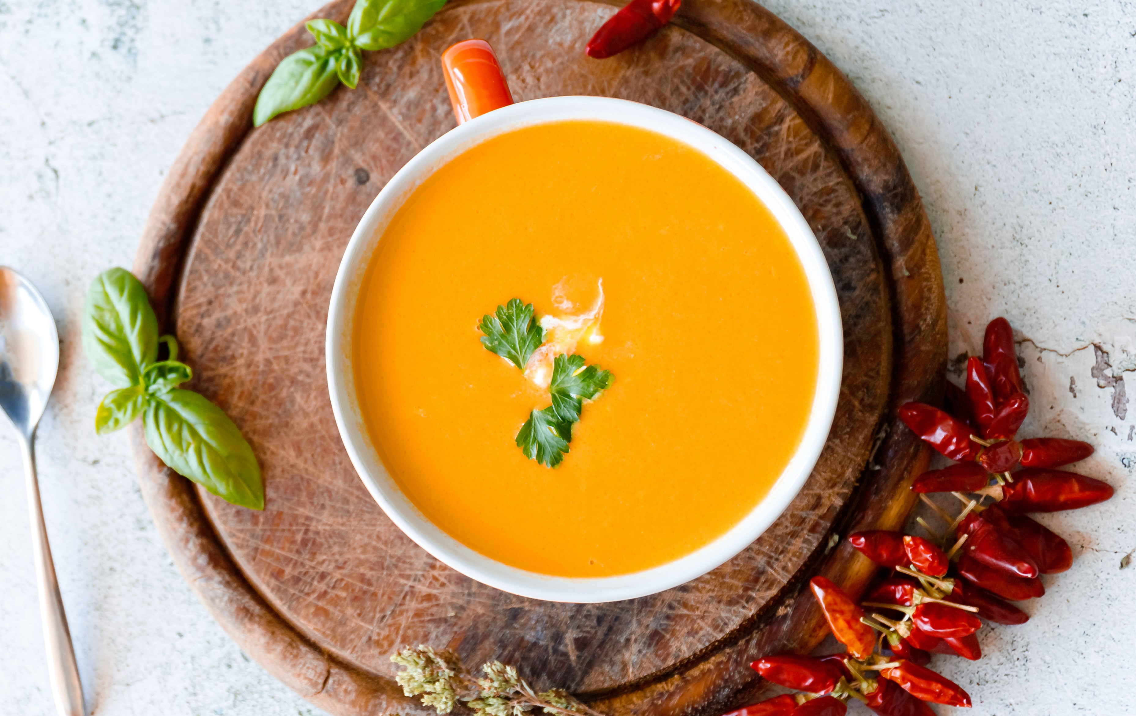 Sweet potato & cumin soup 