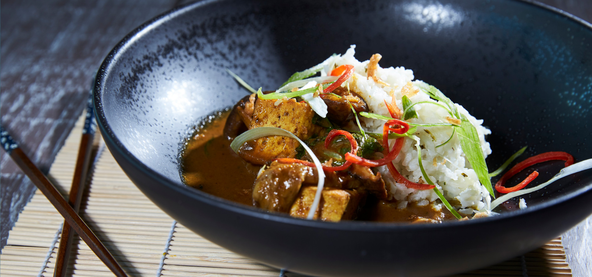 Thai Tofu & Mushroom Yellow Curry